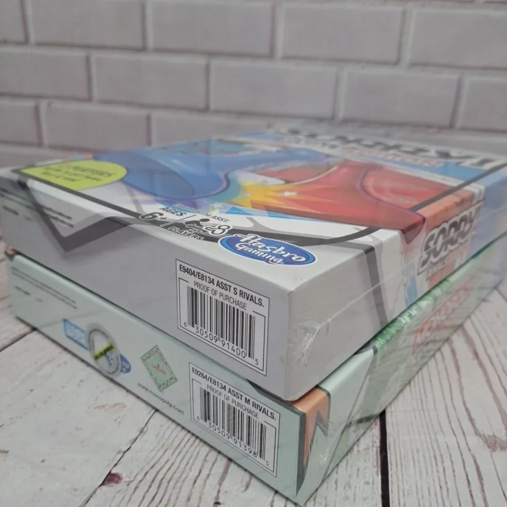 Monopoly & Sorry Rivals‎ Edition Lot Of 2 Sealed Board Games